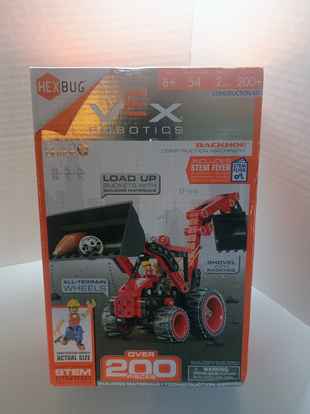 Hexbug VEX Robotics Red Backhoe Construction Kit - STEM Building Set